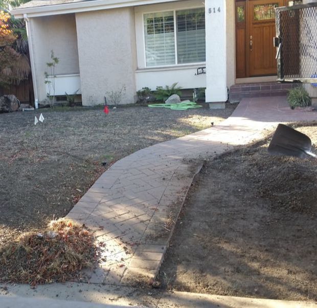 Landscaping Before